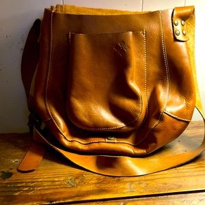 Patricia Nash Brown Leather Shoulder Bag